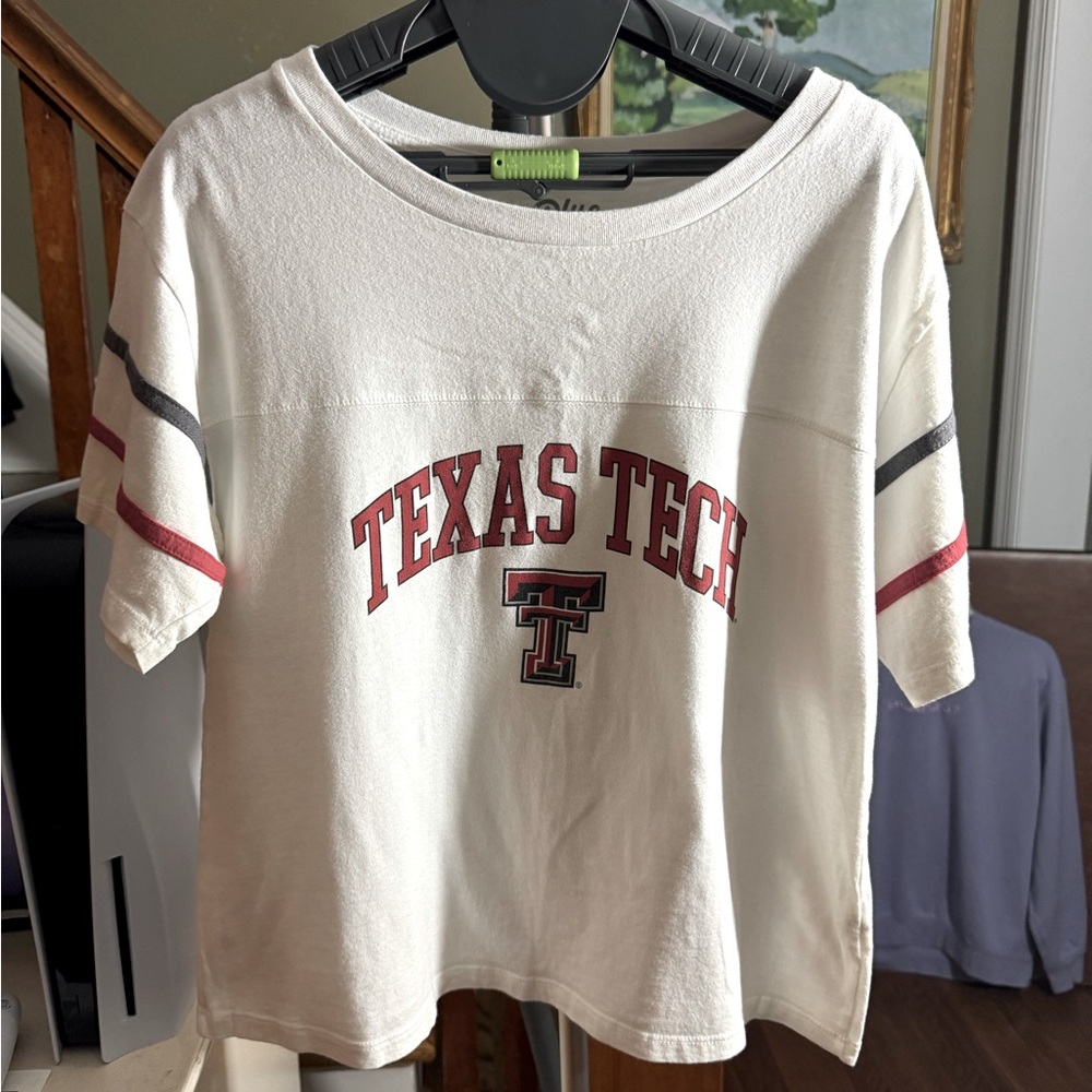 Texas Tech White cotton tee
